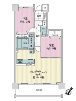 庚午中パークハウスの間取図