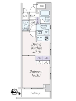 エクセレント三越前の間取図
