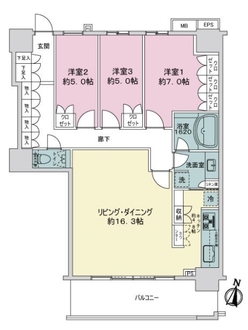 ＴＨＥ　ＫＯＳＵＧＩ　ＴＯＷＥＲの間取図