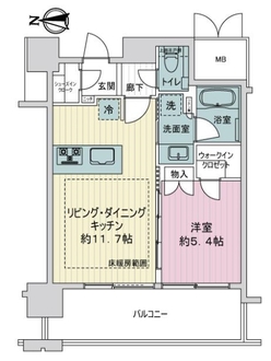 ローレルタワー名古屋栄の間取図