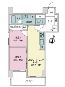ライオンズマンシヨン大名の間取図
