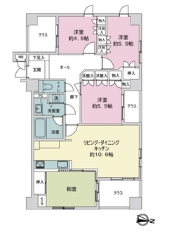 シャトレ高取の間取図