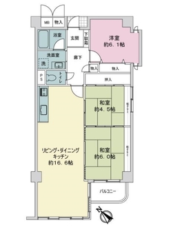 ルモン北桜塚の間取図