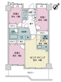アルシオン宮崎台の間取図