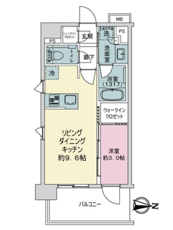 リビオ錦糸町の間取図