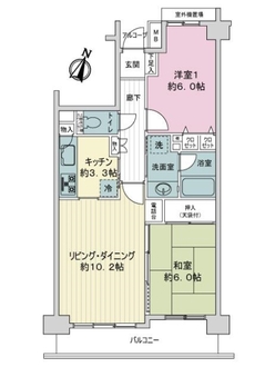 習志野台東ガーデンハウスの間取図