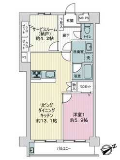 ライオンズマンション小竹向原の間取図