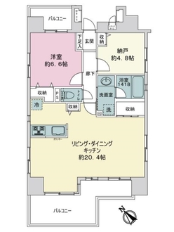 ライオンズマンション新小岩駅前弐番館の間取図