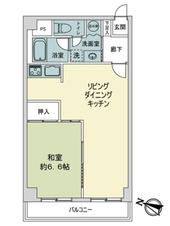 音羽サンハイツの間取図