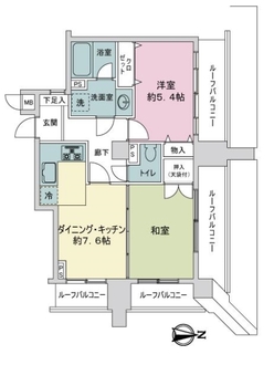 三の輪シティハウスの間取図