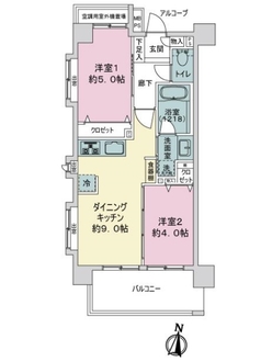 グローベル志村坂上プライムシティの間取図