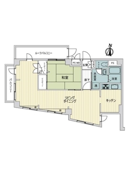 ライオンズマンション王子第５の間取図