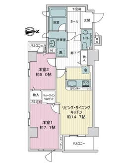 エクシオ京都御池の間取図