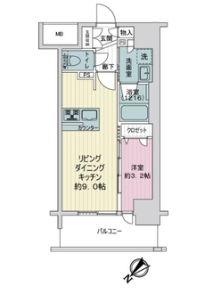 プレサンスロジェ昭和町ザ・レジデンスの間取図