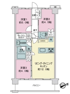 プレシス横浜ベイサイドの間取図