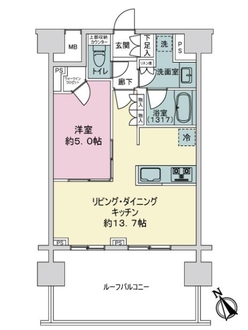 リビオ板橋駅前の間取図