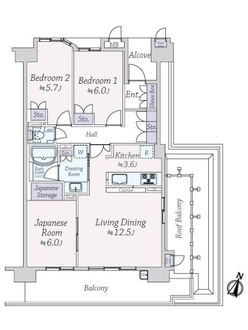 メイツ塚口レジアンスの間取図