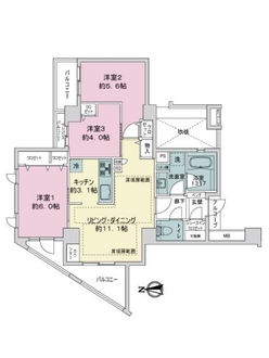 イニシア菊名桜山公園の間取図