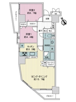 エンゼル川崎グランディアの間取図