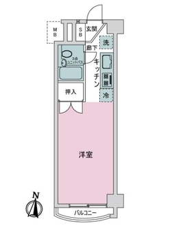 カーサ錦糸町の間取図