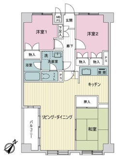 ライオンズマンション西葛西第２の間取図