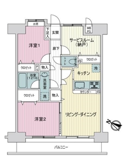 日神パレステージ板橋本町第六の間取図