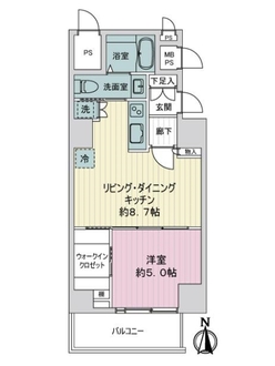 ライオンズマンション大森の間取図