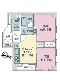 ライオンズマンション西荻第３の間取図