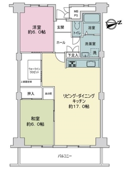 豊栄浦和常盤マンションの間取図