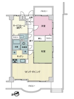 バルミー日吉の間取図