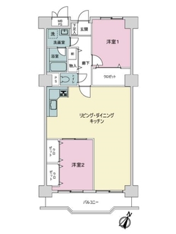 ライオンズマンション己斐本町の間取図