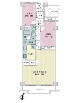 コンドミニアムヴェル大倉山の間取図
