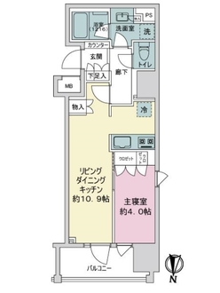 サンウッド錦糸町フラッツの間取図