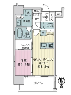 オープンレジデンシア大濠公園の間取図