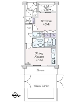 デュオ・スカーラ用賀２の間取図
