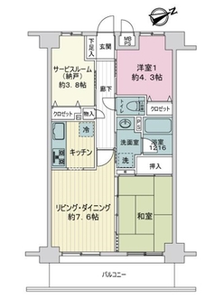 レクセルマンション浦安の間取図