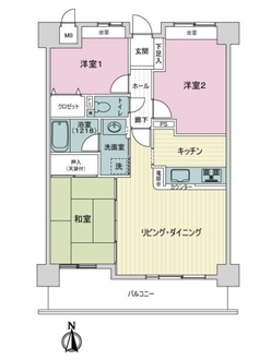 ライオンズマンション平針第７の間取図