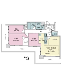 シティタワー神戸三宮の間取図