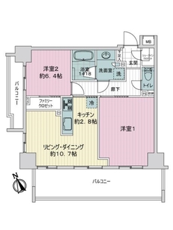 グローリオ板橋本町の間取図