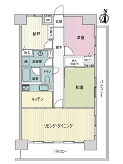 ライオンズマンション南千住の間取図