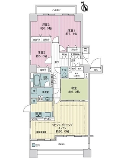 ライオンズマンション舟入本町の間取図