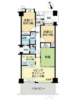 ライオンズガーデン武蔵関公園弐番館の間取図