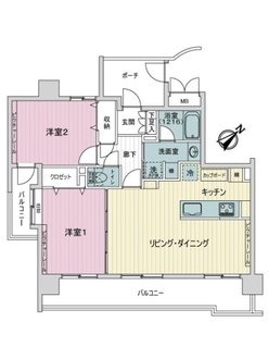 エスポワール巣鴨の間取図