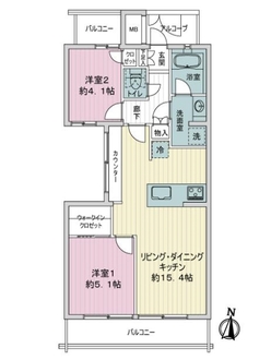 ライオンズマンシヨン氷川台の間取図