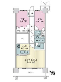グランデュオ北街区の間取図