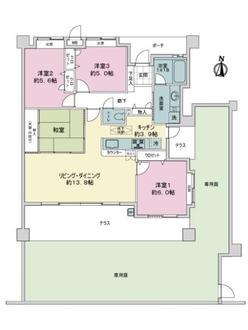 アクセス別府リバーサイドの間取図