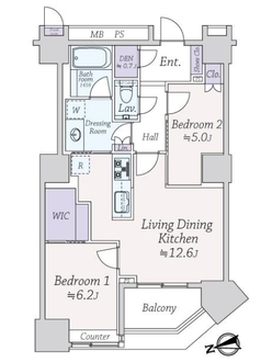 ＴＨＥ　ＣＥＮＴＥＲ　ＴＯＫＹＯの間取図