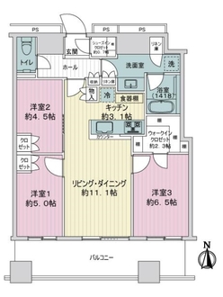 パークシティ武蔵小杉　ザ　ガーデン　タワーズイーストの間取図