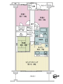 シーズンプレイスＥ棟の間取図