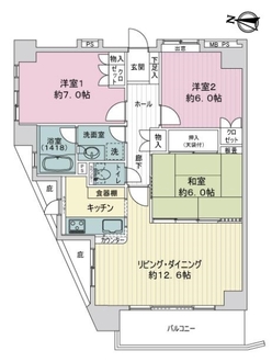クリオ王子神谷参番館の間取図